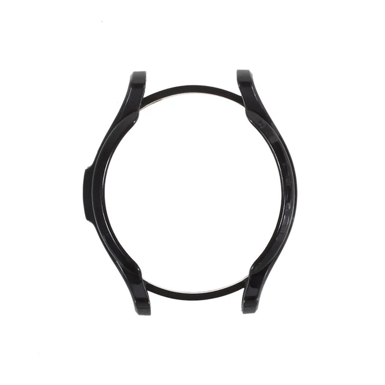 Наполовину Обернутая Гальваническая Рамка Для Обложки Корпуса Smart Watch TPU Для Samsung Galaxy Watch4 Classic 46mm - Черный