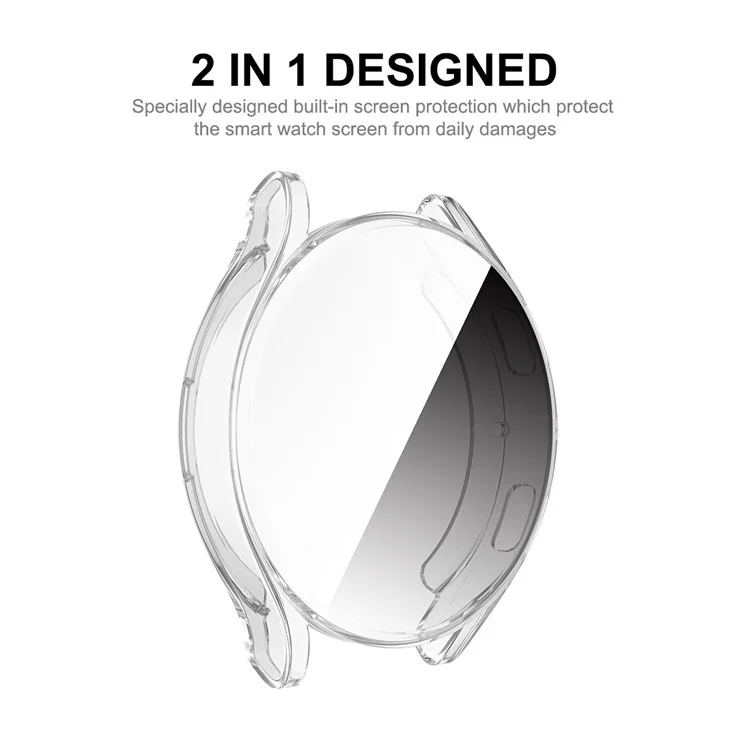 ENKAY HAT PRINCE Caso de Proteção Total Transparente TPU para Samsung Galaxy Watch4 44mm
