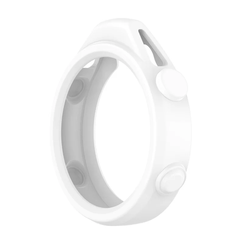 Scratch-Resistant Soft Silicone Bumper Frame Protector Cover for Garmin Approach G12 - White
