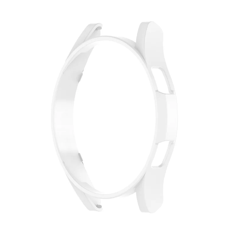 Half Hollowed Watch Cover PC Anti-Scratch Protection Frame Shell for Samsung Galaxy Watch4 Classic 46mm - White