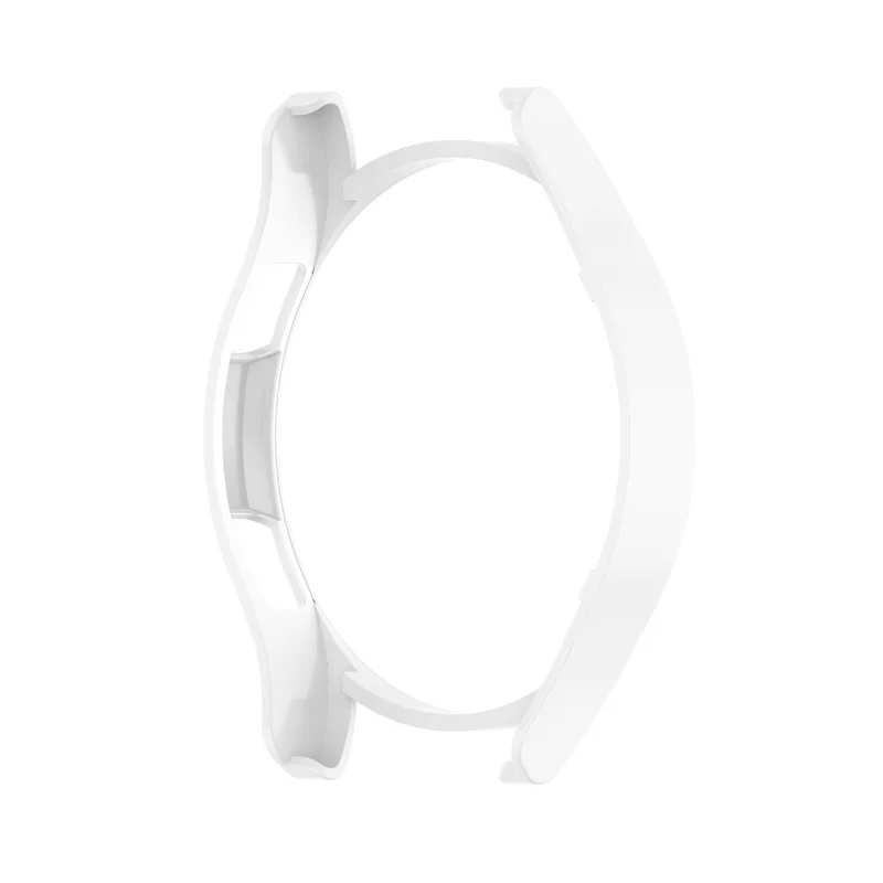 Half Hollowed Watch Cover PC Anti-Scratch Protection Frame Shell for Samsung Galaxy Watch4 Classic 46mm - White