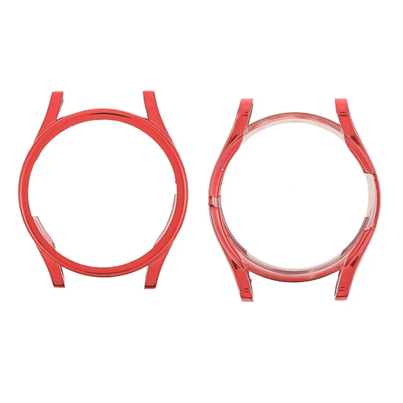 HD-Klarsicht-Soft-TPU-Abdeckungshülle für Samsung Galaxy Watch4 40 mm – Rot