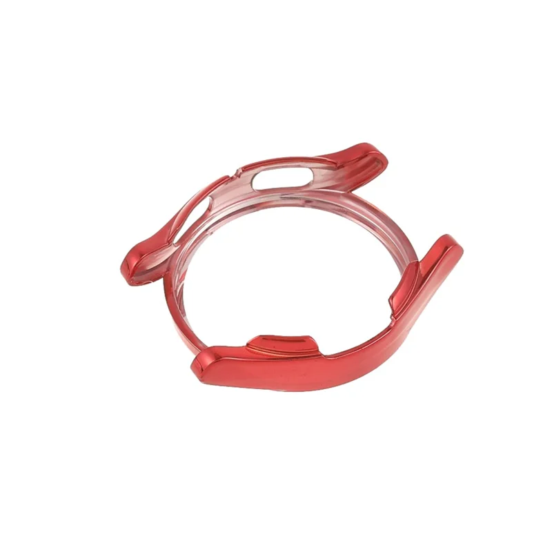 HD-Klarsicht-Soft-TPU-Abdeckungshülle für Samsung Galaxy Watch4 40 mm – Rot