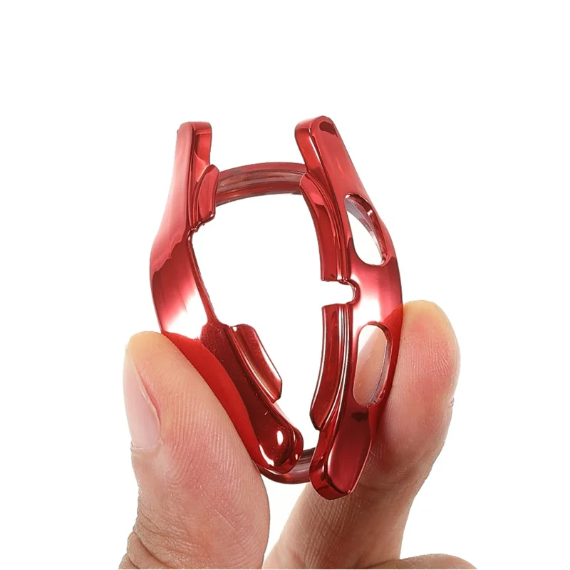 HD-Klarsicht-Soft-TPU-Abdeckungshülle für Samsung Galaxy Watch4 40 mm – Rot