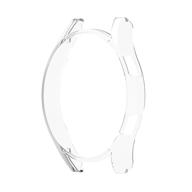 Capa Protetora de PC Shell Hollowed Half-pack Anti-queda para Samsung Galaxy Watch4 44mm - Branco Transparente