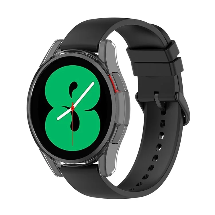 Capa Protetora de PC Shell Hollowed Half-pack Anti-queda para Samsung Galaxy Watch4 44mm - Branco Transparente