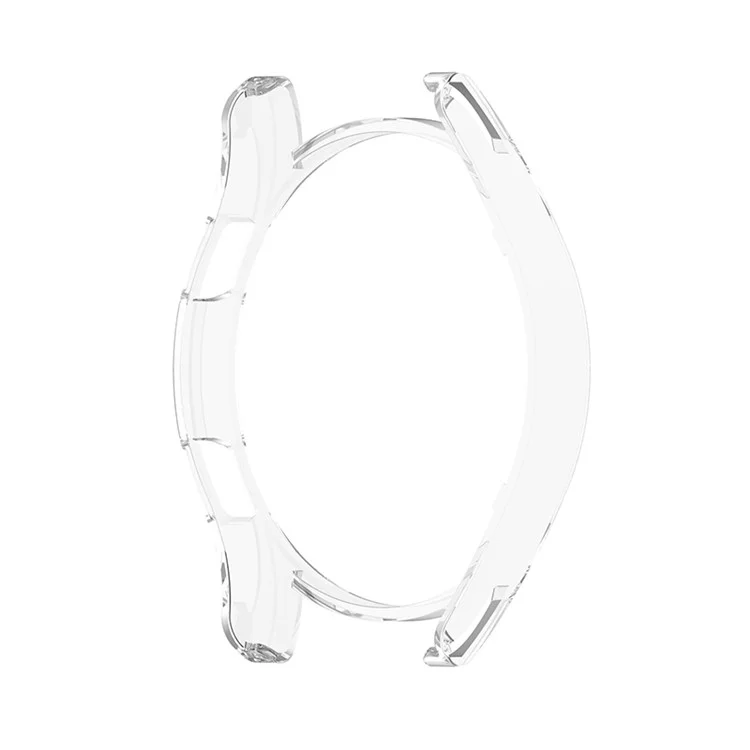 Boîtier PC Hollowed Half-Pack Frame Couvercle transparent pour Samsung Galaxy Watch4 40mm - Blanc transparent