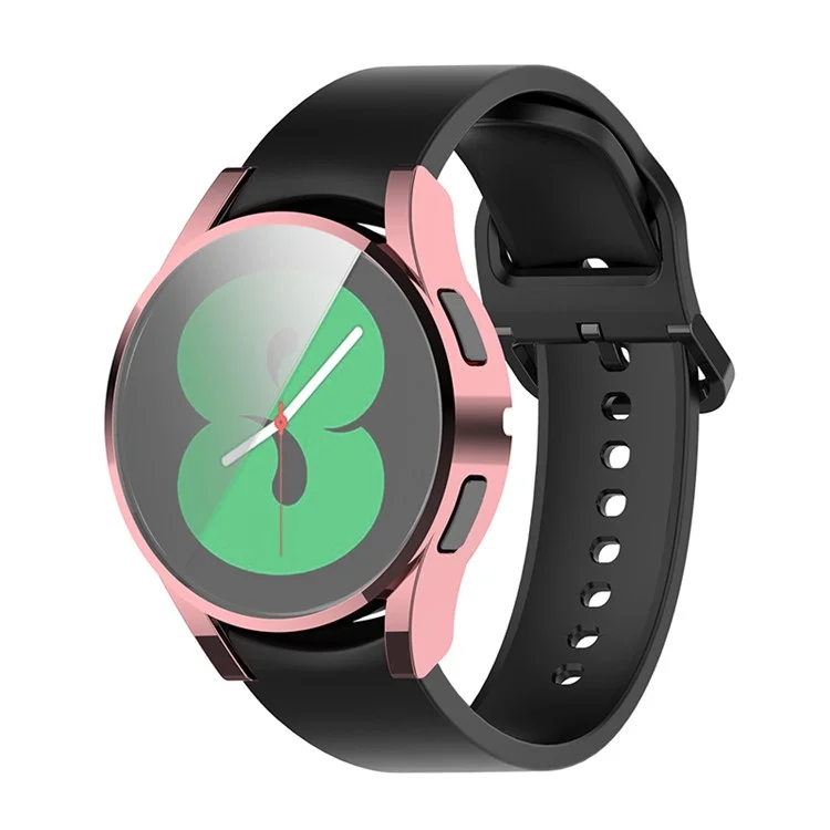 Электролитический TPU чехол-протектор для смарт-часов Samsung Galaxy Watch4 40 мм SM-R860 - розовый