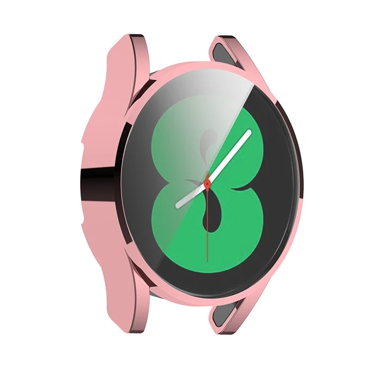 Электролитический TPU чехол-протектор для смарт-часов Samsung Galaxy Watch4 40 мм SM-R860 - розовый