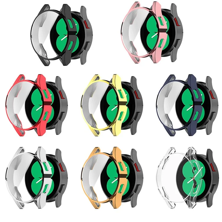 Электролитический TPU чехол-протектор для смарт-часов Samsung Galaxy Watch4 40 мм SM-R860 - розовый