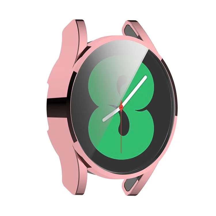 Design de Eletroplatação TPU Smart Watch Protetive Case Caso Para Samsung Galaxy Watch4 44mm SM-R870 - Rosa