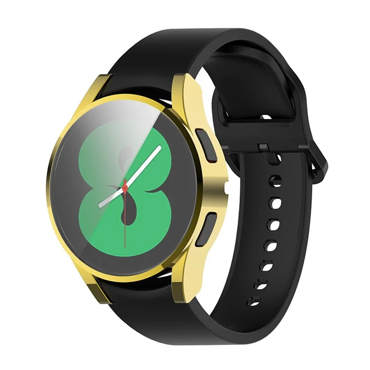 Design de Eletroplatação TPU Smart Watch Protetive Case Caso Para Samsung Galaxy Watch4 44mm SM-R870 - Ouro