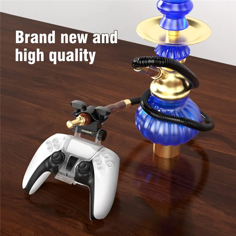 DOBE TP5-0573 Adjustable Game Smoke Pipe Holder Clip Hookah Gamepad Joystick Clamp Bracket for PS5 Wireless Controller