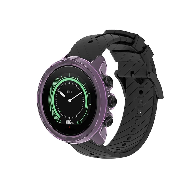 Protettore Del Caso di Orologio TPU Trasparente Per Suunto 9/Suunto 9 Baro/Suunto Spartan Sport Wrist HR Baro - Viola