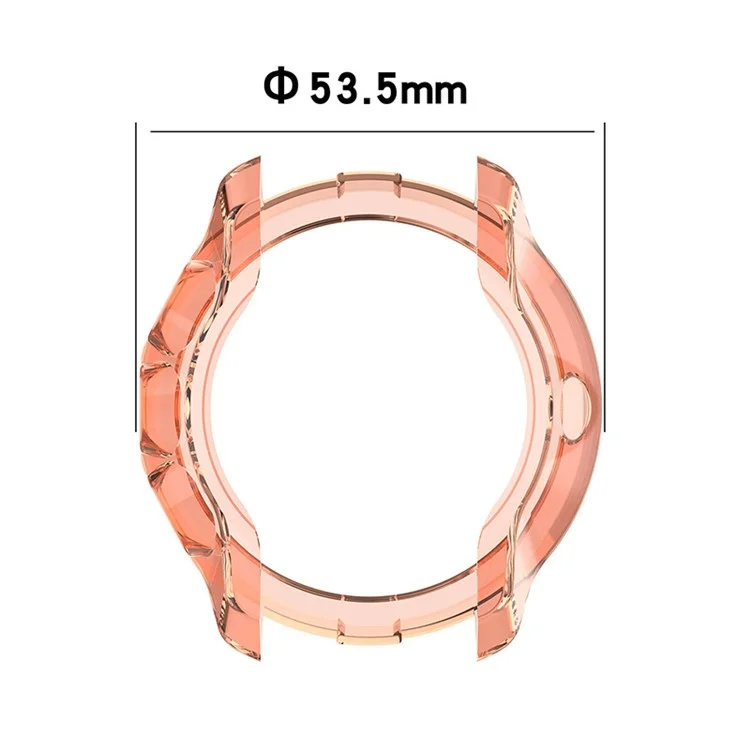 Прозрачный защитный чехол TPU для часов Suunto 9/Suunto 9 Baro/Suunto Spartan Sport Wrist HR Baro - фиолетовый