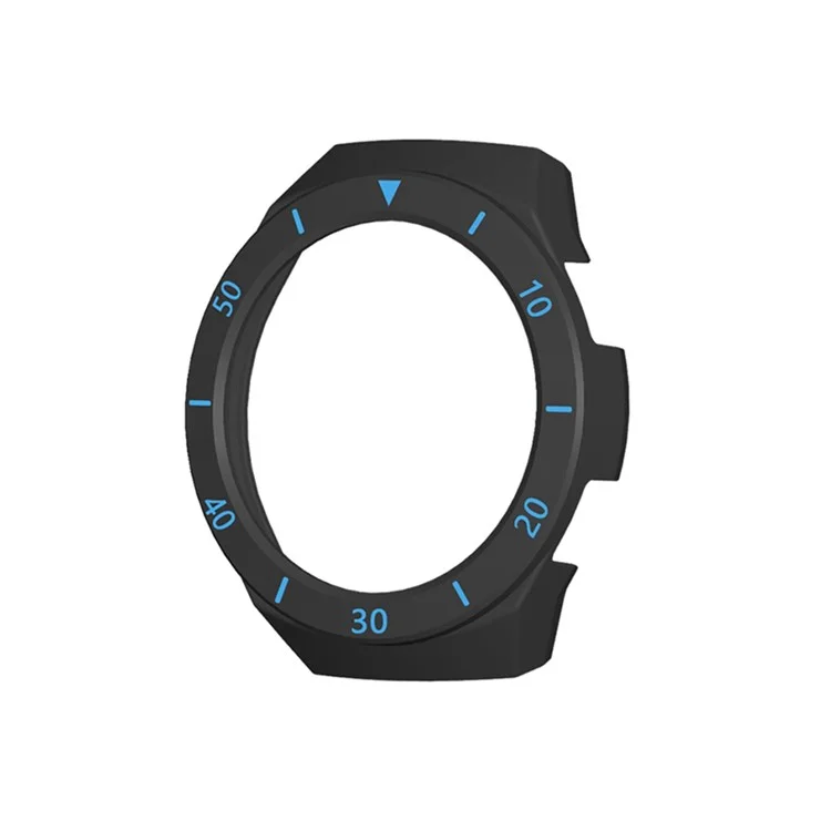 Dual Color Smart Watch Frame PC Case Cover Protector with Scale for Huawei Watch GT2e - Black/Blue