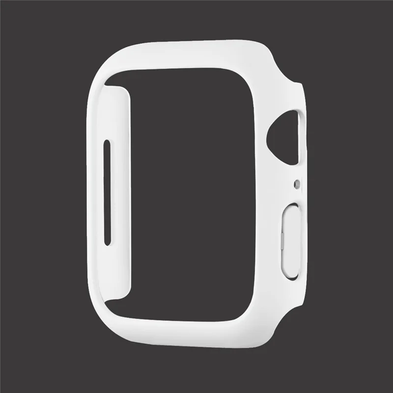 Harte PC gummierte Uhrengehäuseabdeckung für Apple Watch Series 9 / 8 / 7 41 mm – Weiß