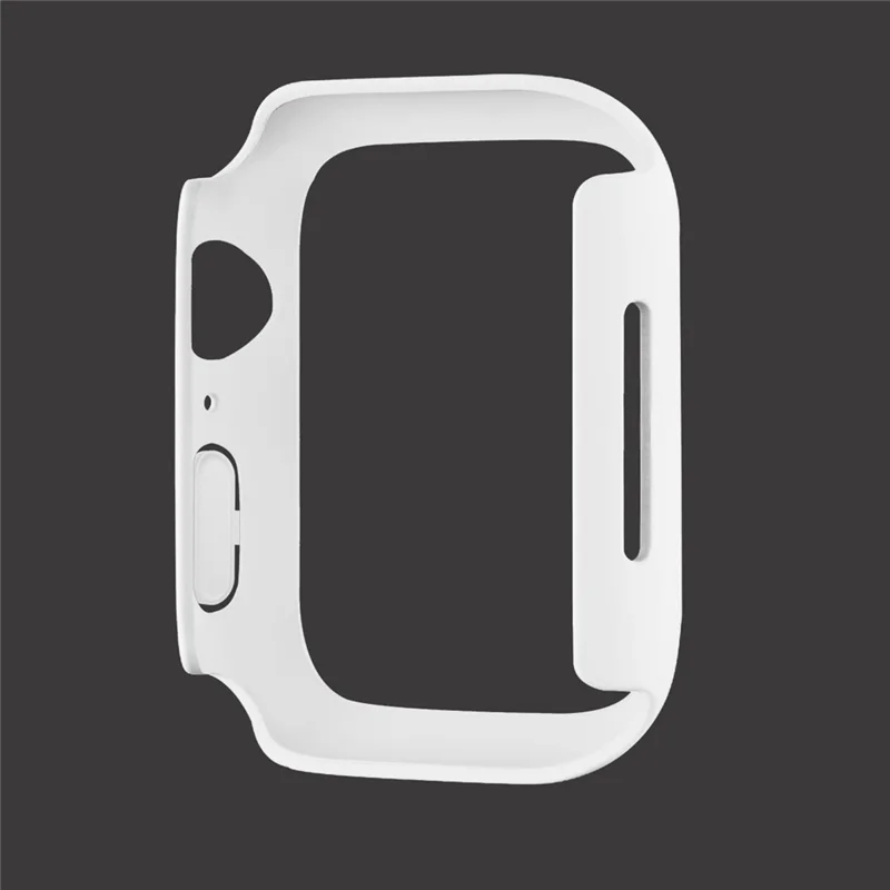 Harte PC gummierte Uhrengehäuseabdeckung für Apple Watch Series 9 / 8 / 7 41 mm – Weiß