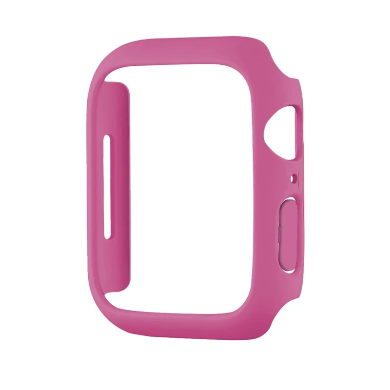 Hard PC Rubberized Watch Case Frame Cover for Apple Watch Series 9 / 8 / 7 41mm - Rose