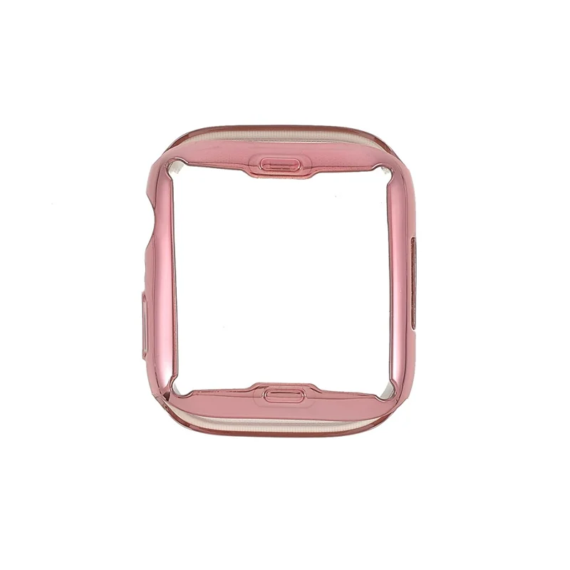 Anti-watermarks Soft TPU Ultra-Thin Overall Protective Cover for Apple Watch Series 9 / 8 / 7 45mm - Rose Gold