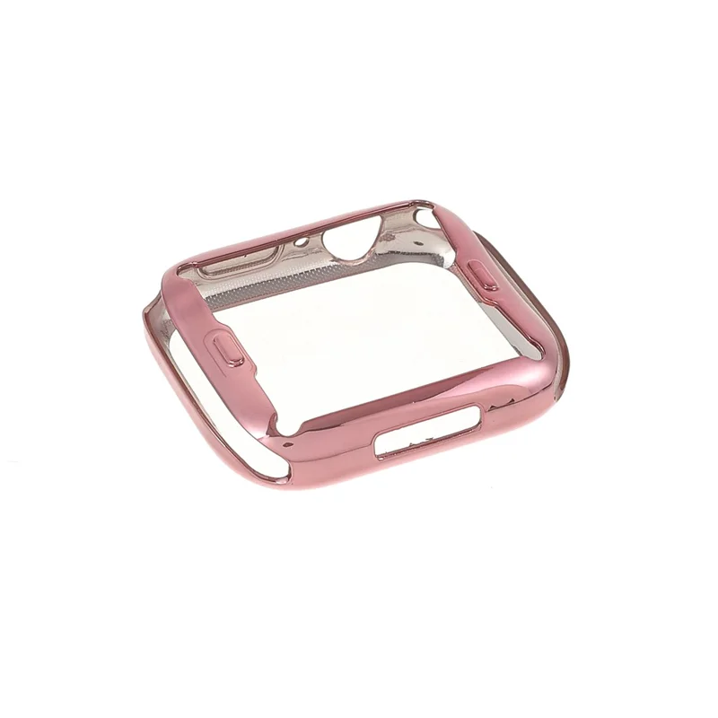 Anti-watermarks Soft TPU Ultra-Thin Overall Protective Cover for Apple Watch Series 9 / 8 / 7 45mm - Rose Gold