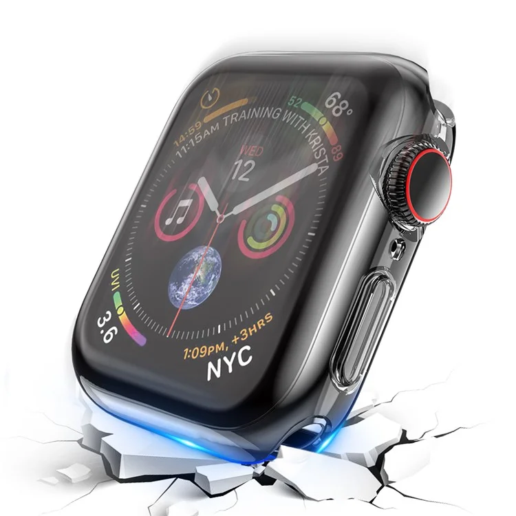 Weiche TPU-Rundumschutzh??lle HD Klar Ultrad??nne Schale f??r Apple Watch Serie 9 / 8 / 7 45mm