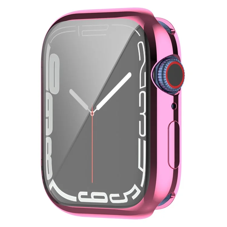 Custodia Protettiva Completa Dell'orologio In TPU Elegante Elegante Per L'orologio Per Apple Watch Series 7 45mm - Rosa