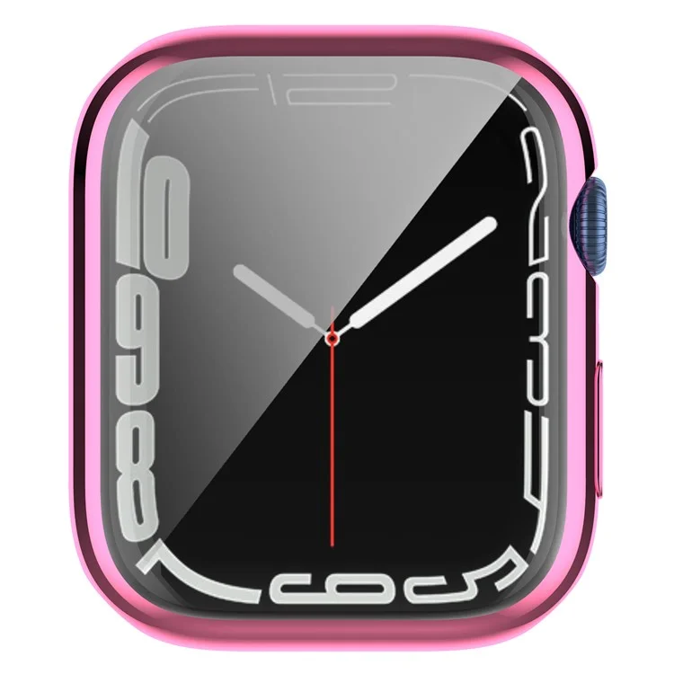 Custodia Protettiva Completa Dell'orologio In TPU Elegante Elegante Per L'orologio Per Apple Watch Series 7 45mm - Rosa