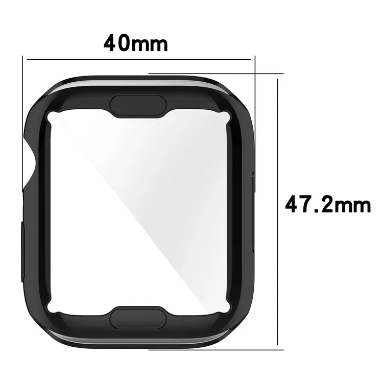 Étui De Montre TPU D'électroplastie Élégante TPU Cas De Protection Pour Apple Watch Series 7 45mm - Rose