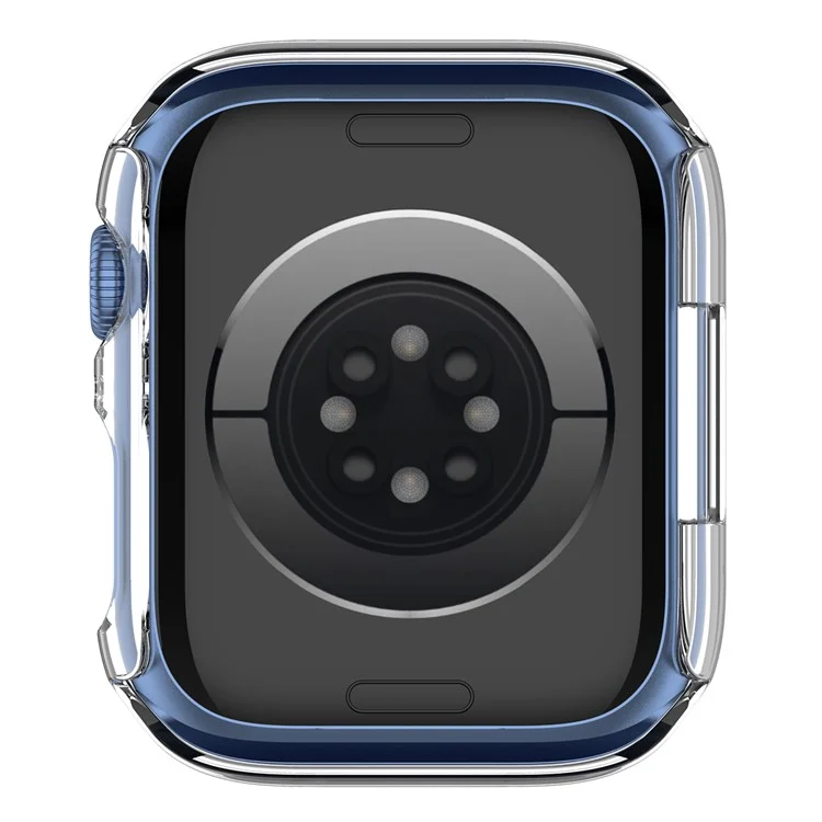 For Apple Watch Series 9 / 8 / 7 41mm 2-in-1 Scratch Resistant Hard PC Case with Tempered Glass Screen Protector - Transparent