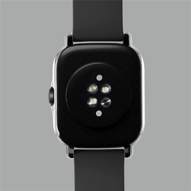 Hard PC All-Around Protective Shell with HD Anti-Scratch Tempered Glass Screen Protector for Huami Amazfit GTS 2 - Silver