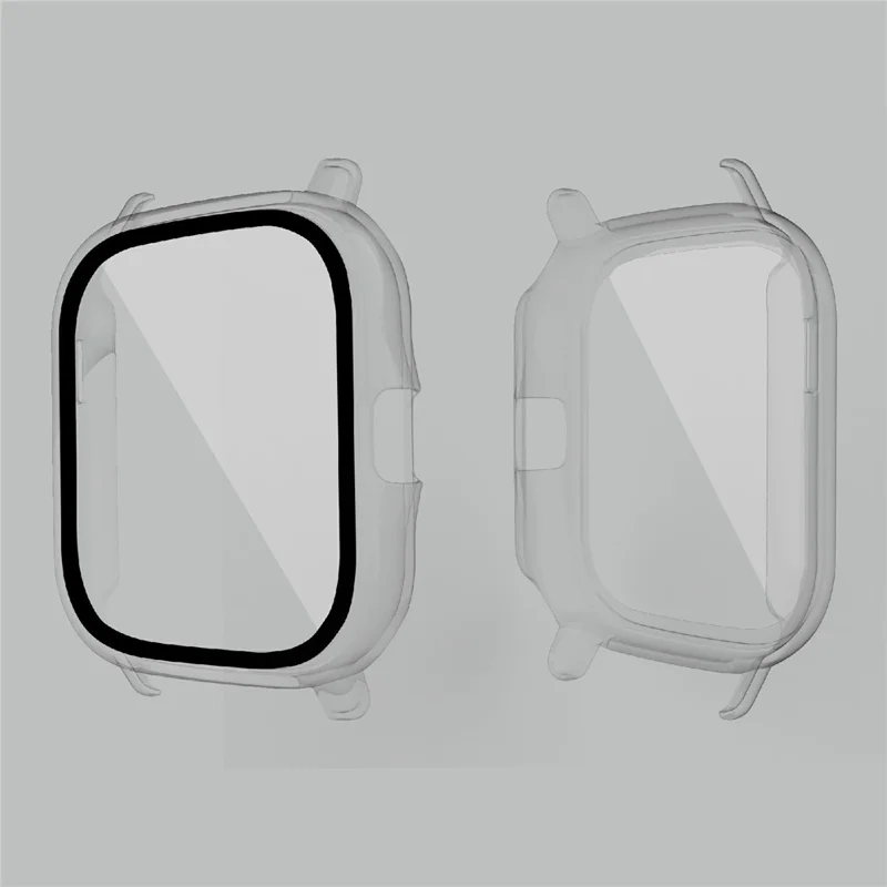 Twarda obudowa PC z pełną ochroną z hartowanym szkłem przeciw zarysowaniom HD do Huami Amazfit GTS 2 – Przezroczysta