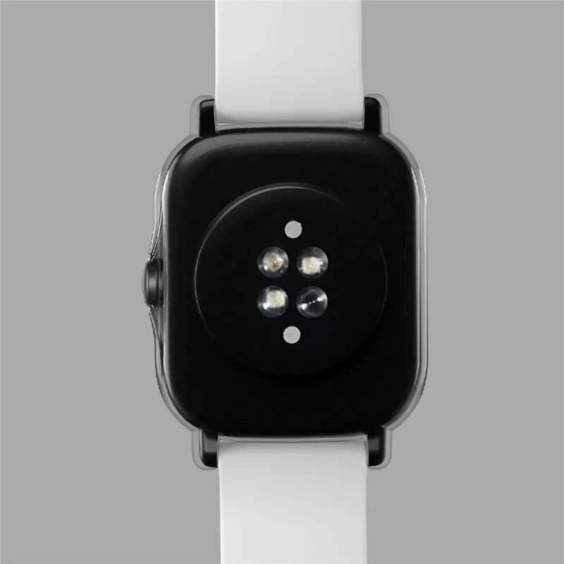 Twarda obudowa PC z pełną ochroną z hartowanym szkłem przeciw zarysowaniom HD do Huami Amazfit GTS 2 – Przezroczysta