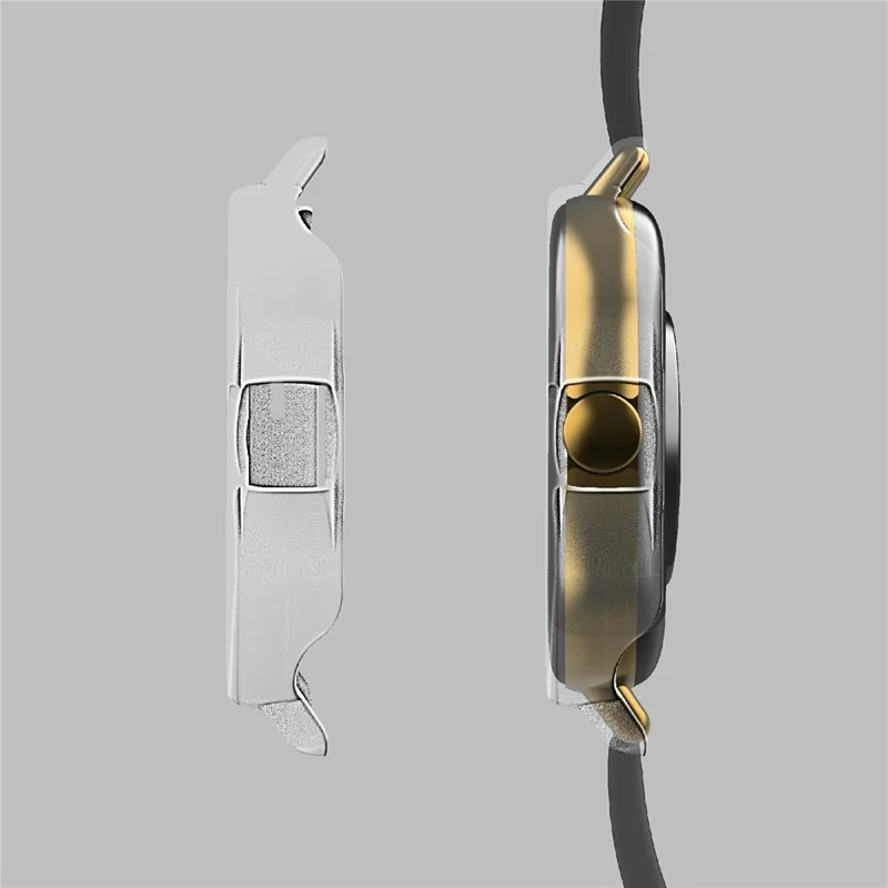 Twarda obudowa PC z pełną ochroną z hartowanym szkłem przeciw zarysowaniom HD do Huami Amazfit GTS 2 – Przezroczysta