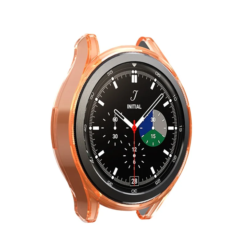 Przezroczysta ochronna obudowa z miękkiego TPU chroniąca przed zarysowaniami do Samsung Galaxy Watch4 Classic 46 mm – Pomarańczowy