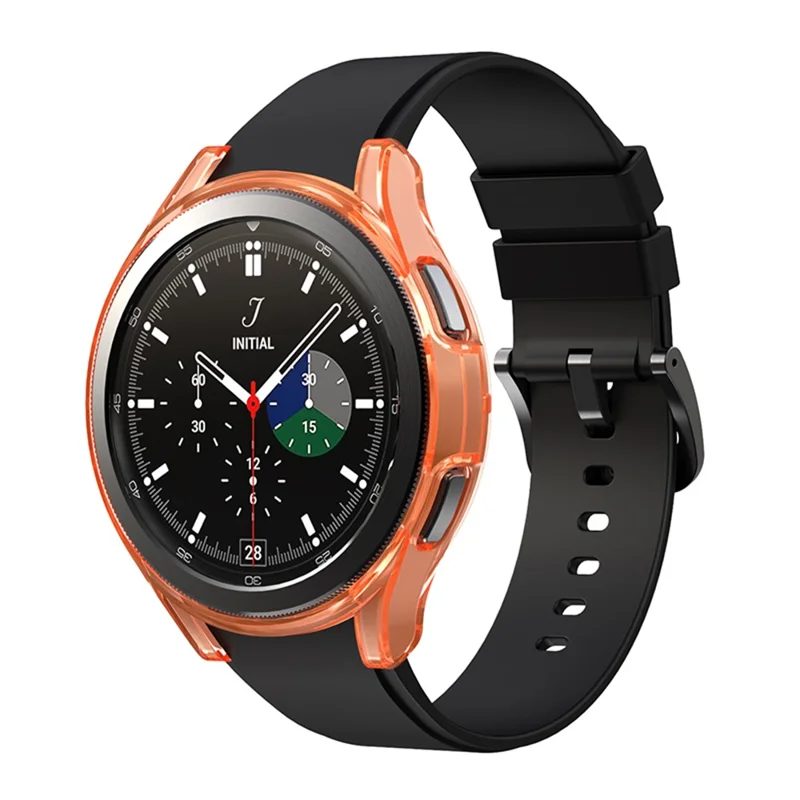 Przezroczysta ochronna obudowa z miękkiego TPU chroniąca przed zarysowaniami do Samsung Galaxy Watch4 Classic 46 mm – Pomarańczowy