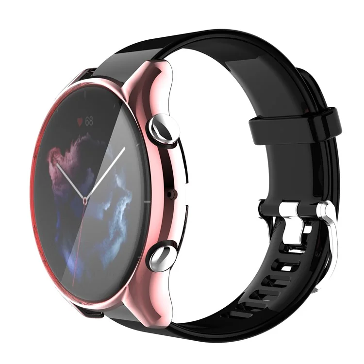 All-around Soft TPU Electropling Topo De Proteção À Prova De Choque Para Huami Amazfit GTR3 / GTR3 Pro - Cor De Rosa