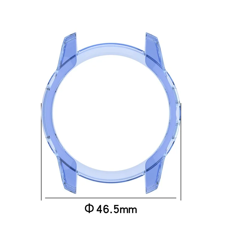 Drop Protection Watch Frame Cover Soft TPU Case für Garmin Forerunner 945 LTE - Transparent Schwarz