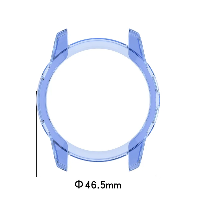 Drop Protection Watch Frame Cover Soft TPU Case for Garmin Forerunner 945 LTE - Transparent White