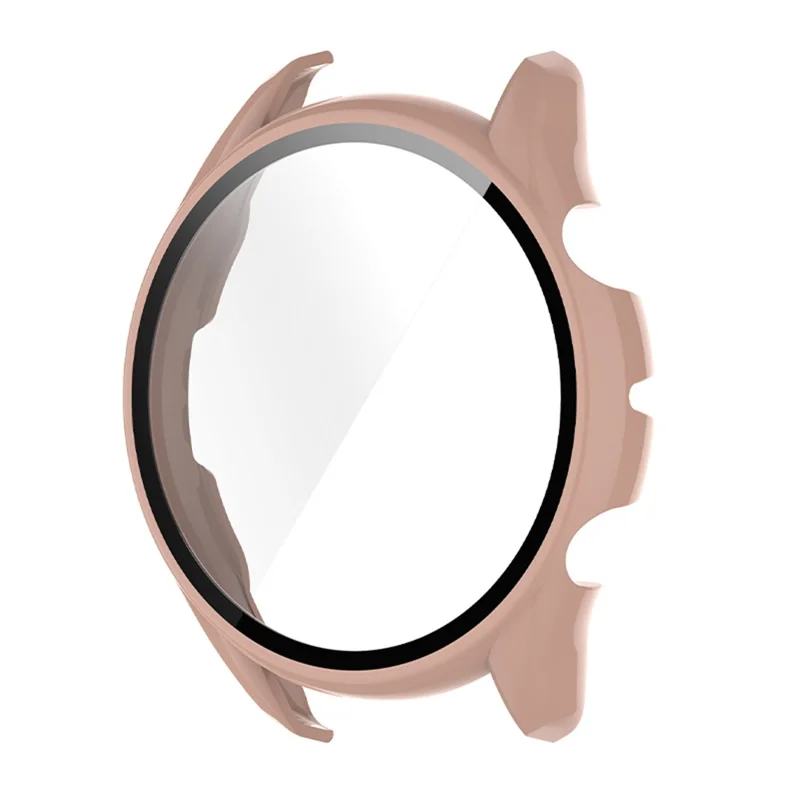 All Around Hard PC Protective Case with Tempered Glass Screen Protector for Huami Amazfit GTR 3 / GTR 3 Pro - Pink