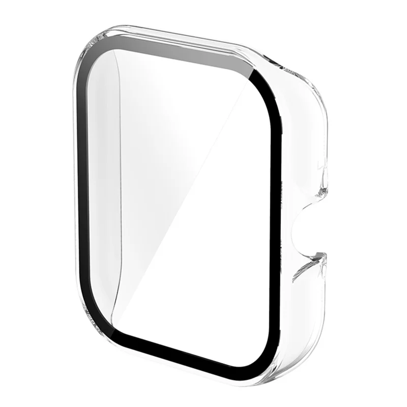 Ultra-Thin Bumper Full Cover Hard PC Protective Case with Tempered Glass Screen Protector for Huami Amazfit GTS 3 - Transparent