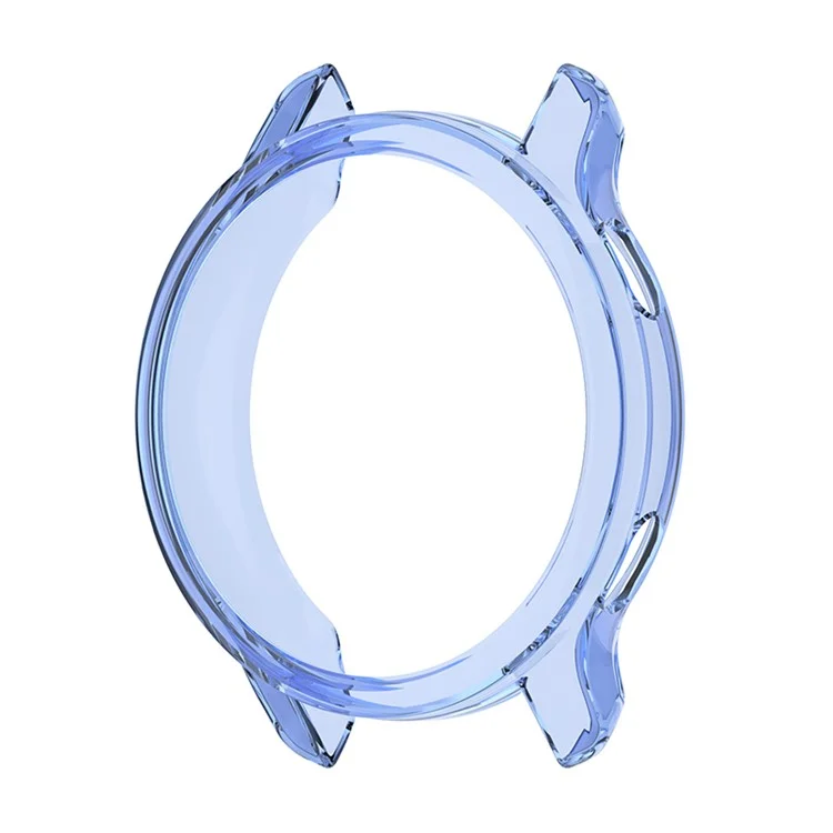 Half Coverage Hollowed Scratch-Free Soft TPU Edge Protective Case Watch for Garmin Venu 2 - Transparent Blue