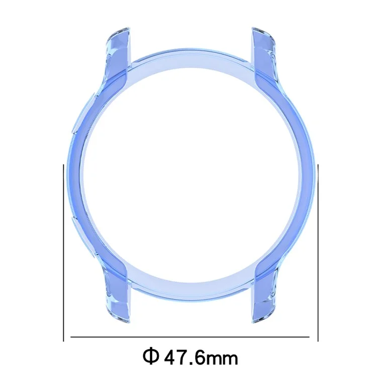 Half Coverage Hollowed Scratch-Free Soft TPU Edge Protective Case Watch for Garmin Venu 2 - Transparent Blue