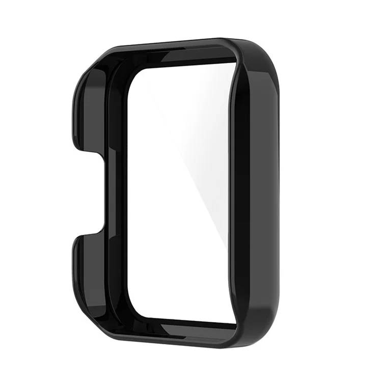 Étui de protection dur pour PC HD Clear Full Cover avec protecteur d'écran en verre trempé pour Xiaomi Redmi Watch 2 - Noir
