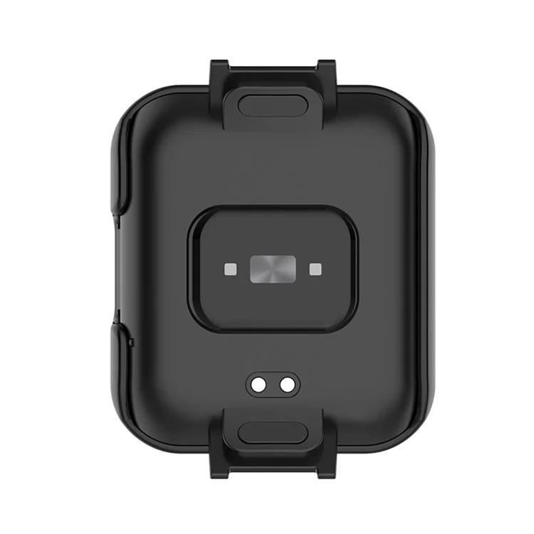 Étui de protection dur pour PC HD Clear Full Cover avec protecteur d'écran en verre trempé pour Xiaomi Redmi Watch 2 - Noir
