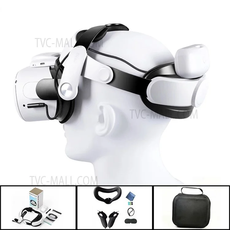 BOBOVR M2 Pro For Oculus Quest 2 Head Strap with 5200mAh Battery Pack, for Enhanced Support and Comfort in VR