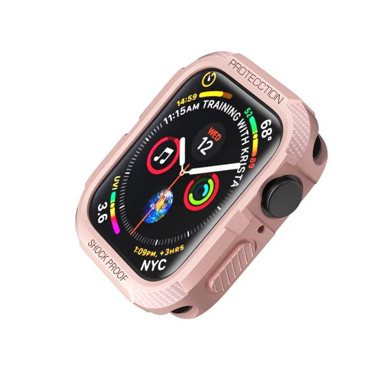 Anti-drop Full Protection Soft TPU Smart Watch Case Cover for Apple Watch Series 9 / 8 / 7 45mm / 6 / 5 / 4 / SE 44mm - Pink