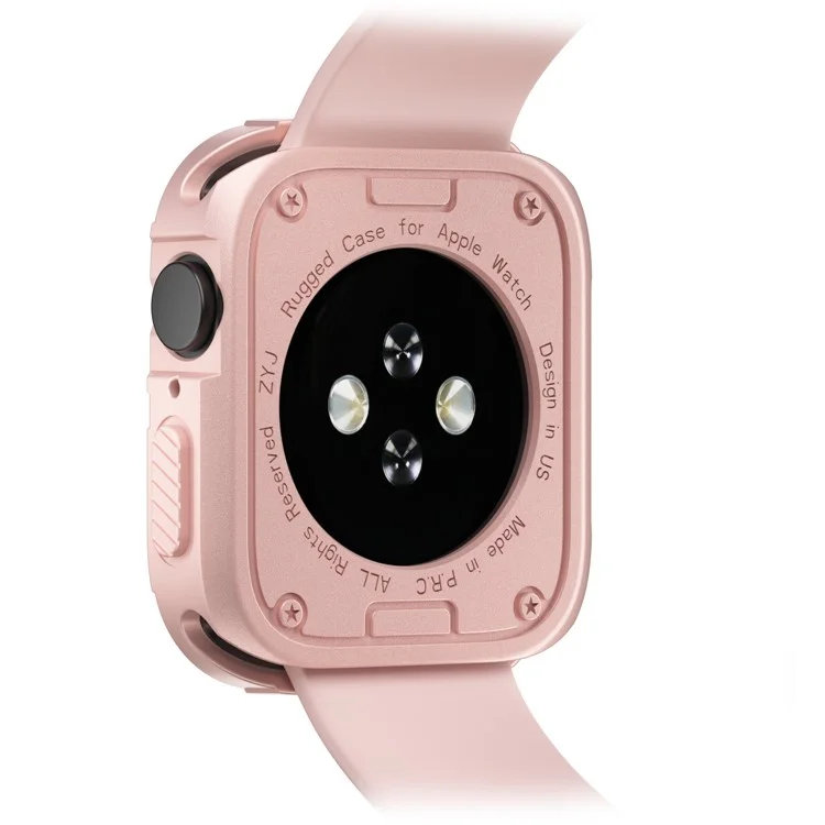 Anti-drop Full Protection Soft TPU Smart Watch Case Cover for Apple Watch Series 9 / 8 / 7 45mm / 6 / 5 / 4 / SE 44mm - Pink