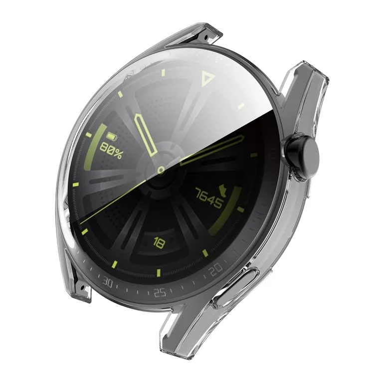 Clear Full Coverage Scratch-resistant TPU Watch Case Protective Cover for Huawei Watch GT 3 42mm - Transparent White
