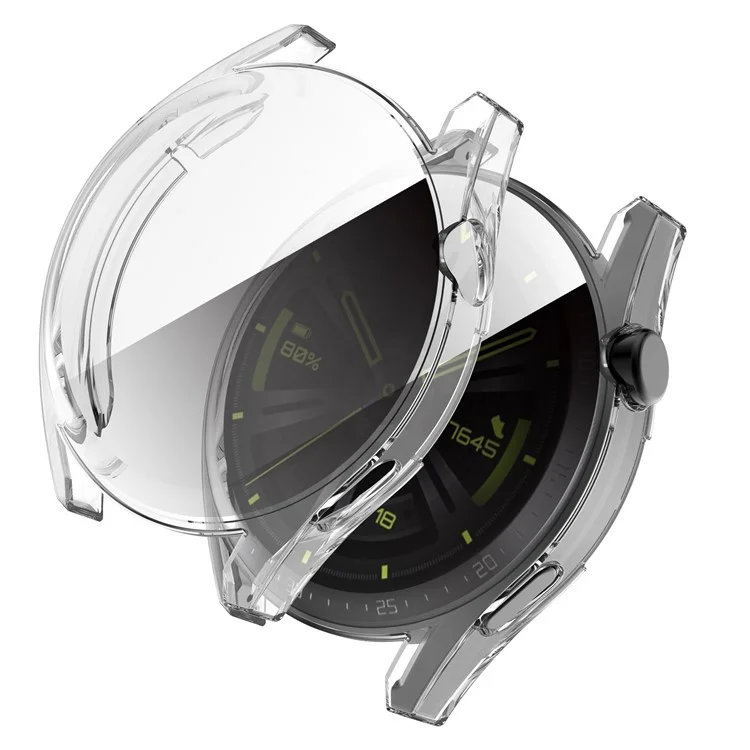 Clear Full Coverage Scratch-resistant TPU Watch Case Protective Cover for Huawei Watch GT 3 42mm - Transparent White